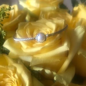 Authentic. David Yurman Pearl Bangle Bracelet.